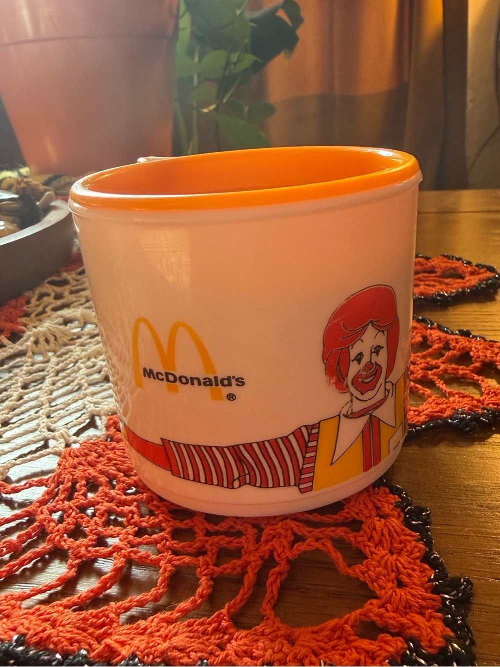 Vintage 1983 McDonald’s Ronald McDonald Plastic Mug Cup